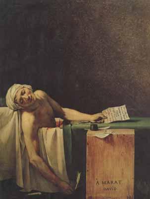 Jacques-Louis David The death of marat (mk02) oil painting picture